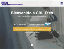 Tablet Screenshot of cbltech.com.pe